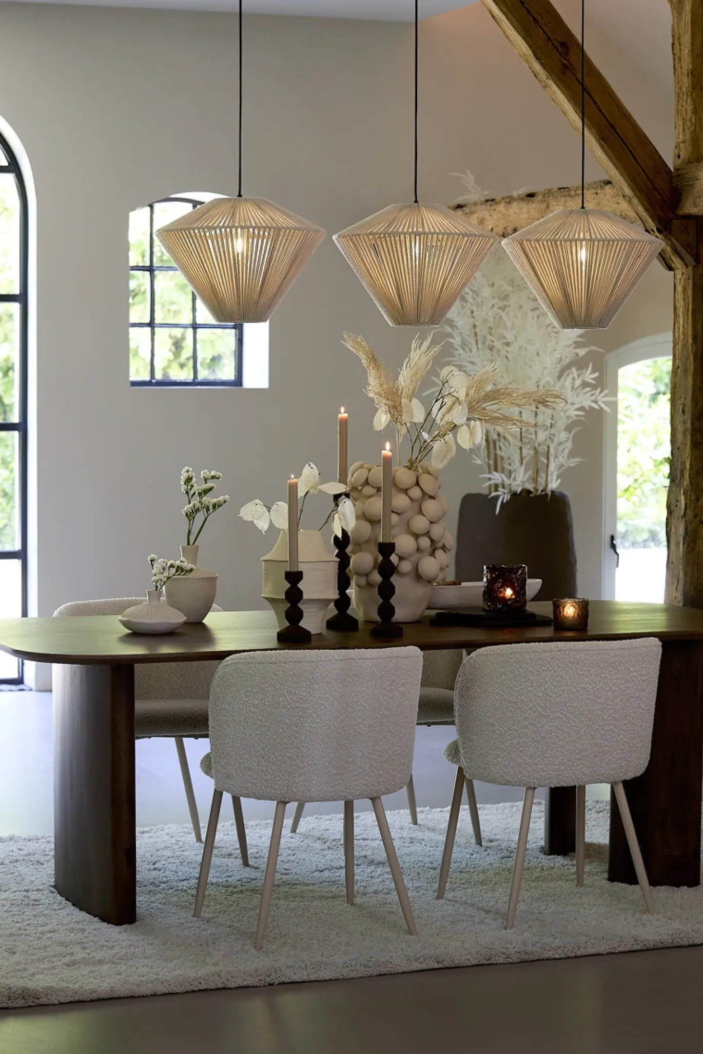 Light & Living Eetkamerstoel Elyna Crème
