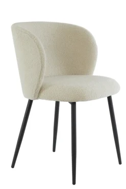 Light & Living Eetkamerstoel Elyna Teddy Licht Beige