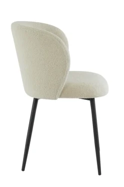 Light & Living Eetkamerstoel Elyna Teddy Licht Beige