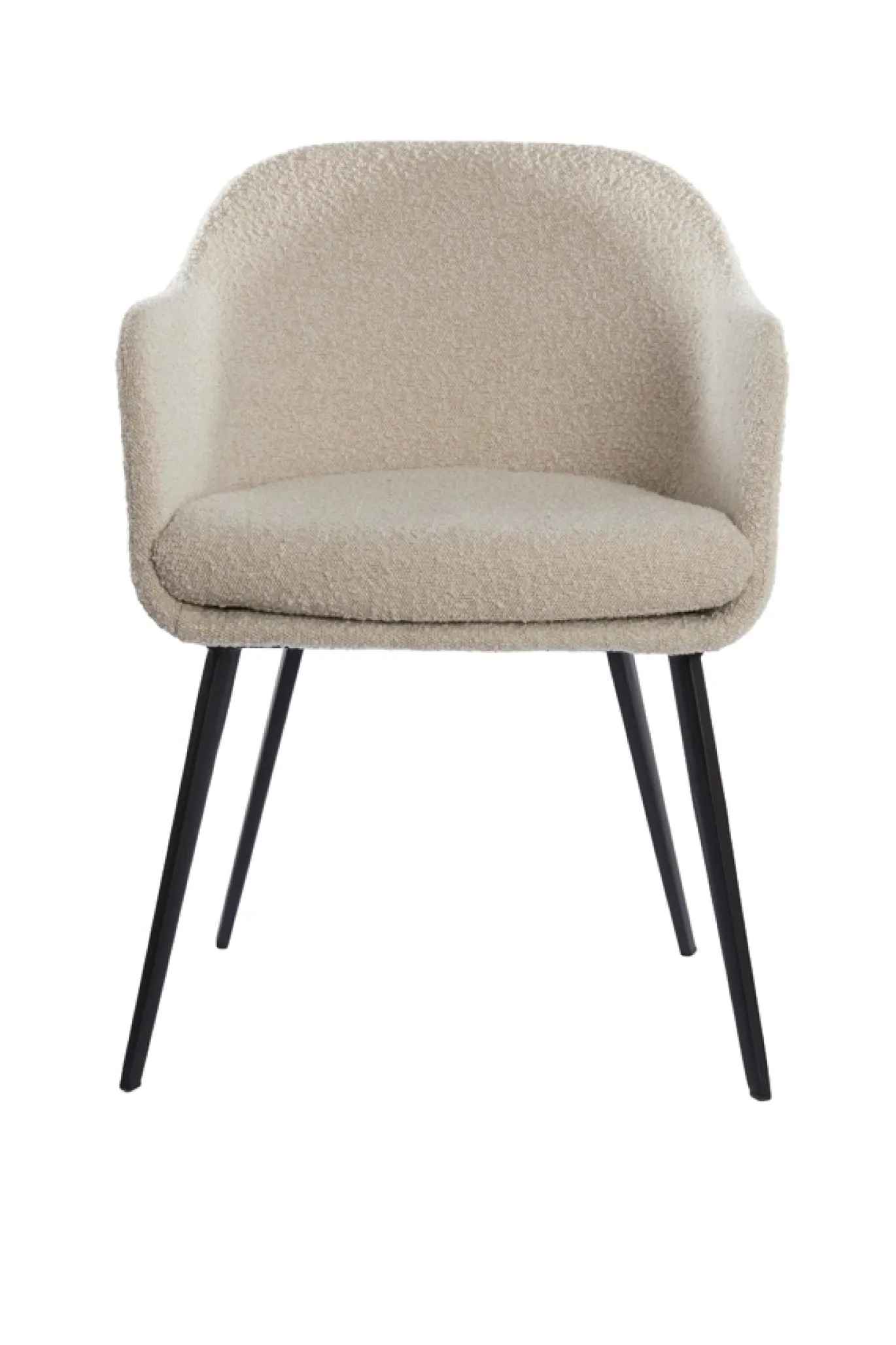 Light & Living Eetkamerstoel Leone Bouclé Crème