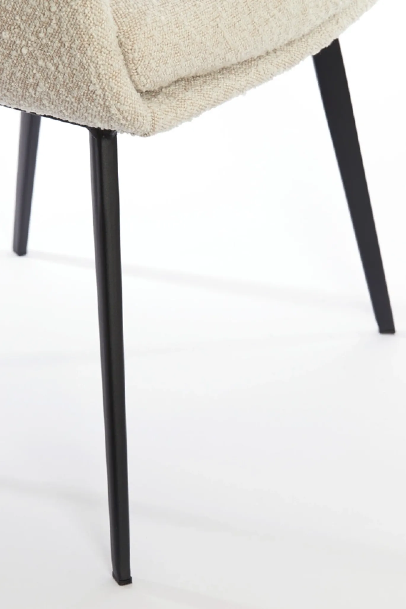 Light & Living Eetkamerstoel Leone Bouclé Crème