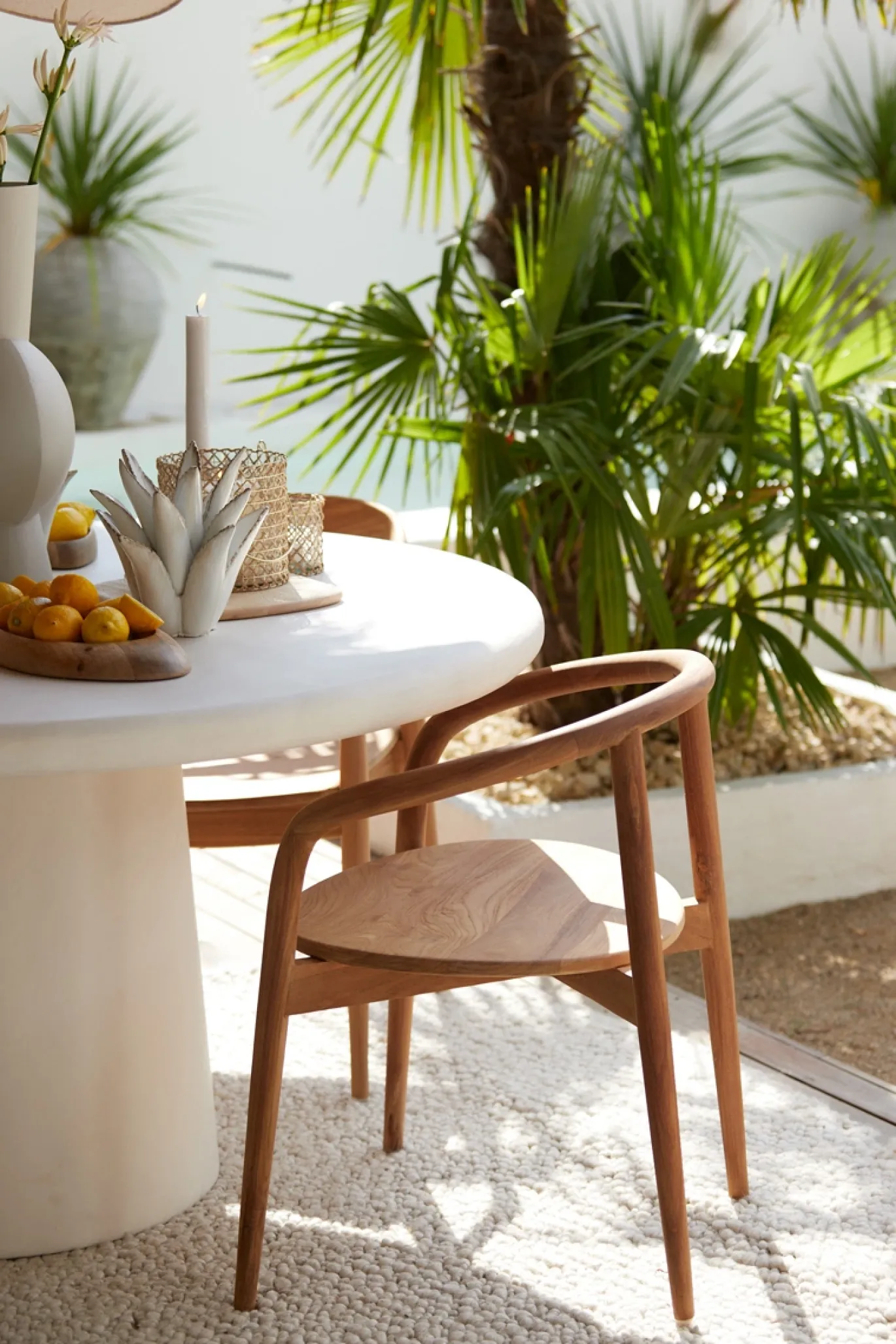 Light & Living Eetkamerstoel Palca Teakhout Naturel