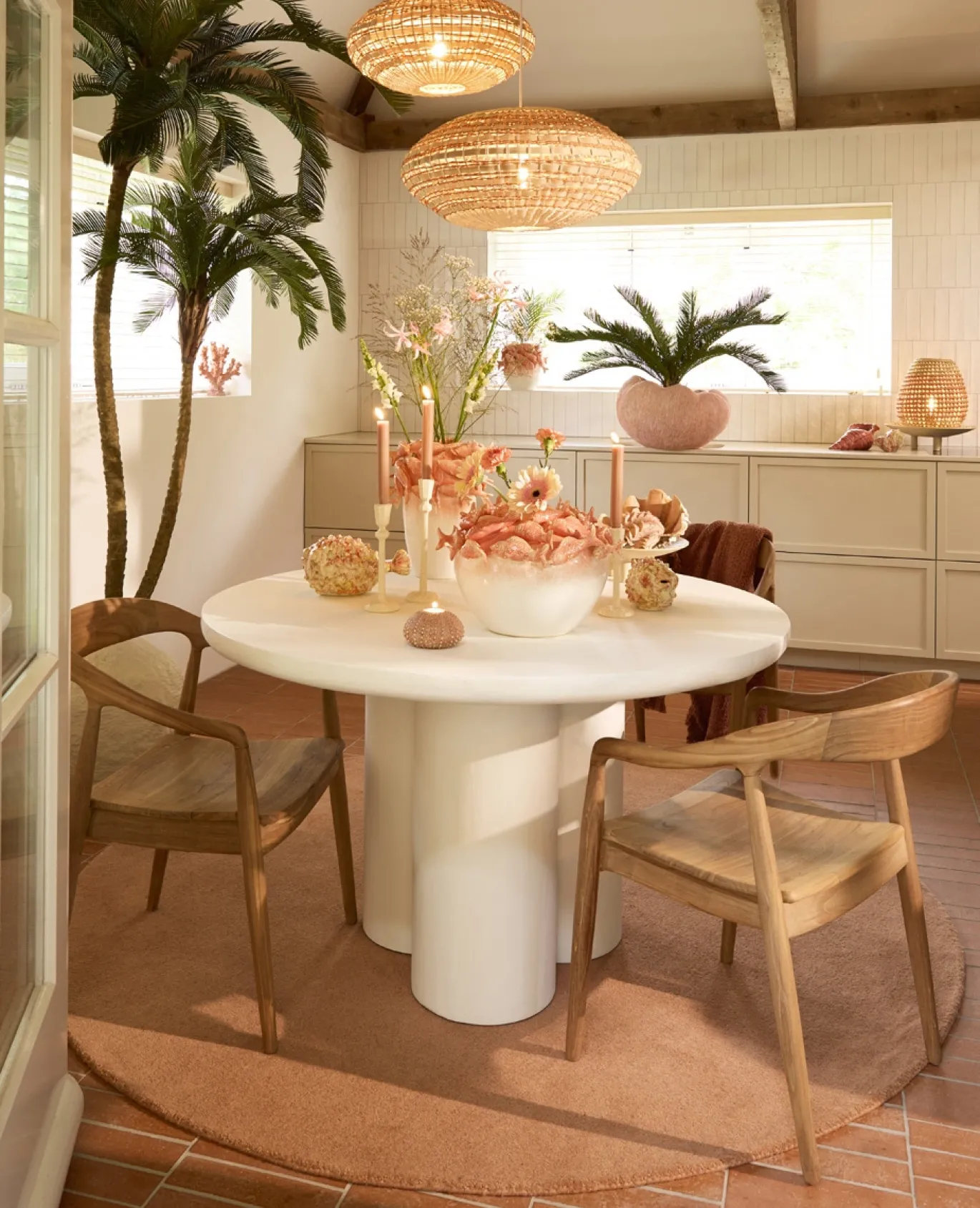 Light & Living Eetkamerstoel Palos Teakhout Naturel