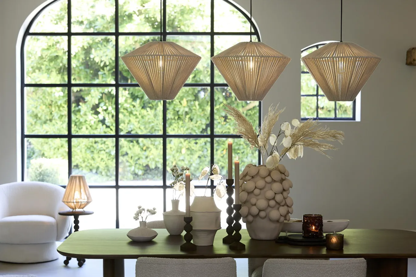 Light & Living Eettafel Aymara Walnoot 220cm