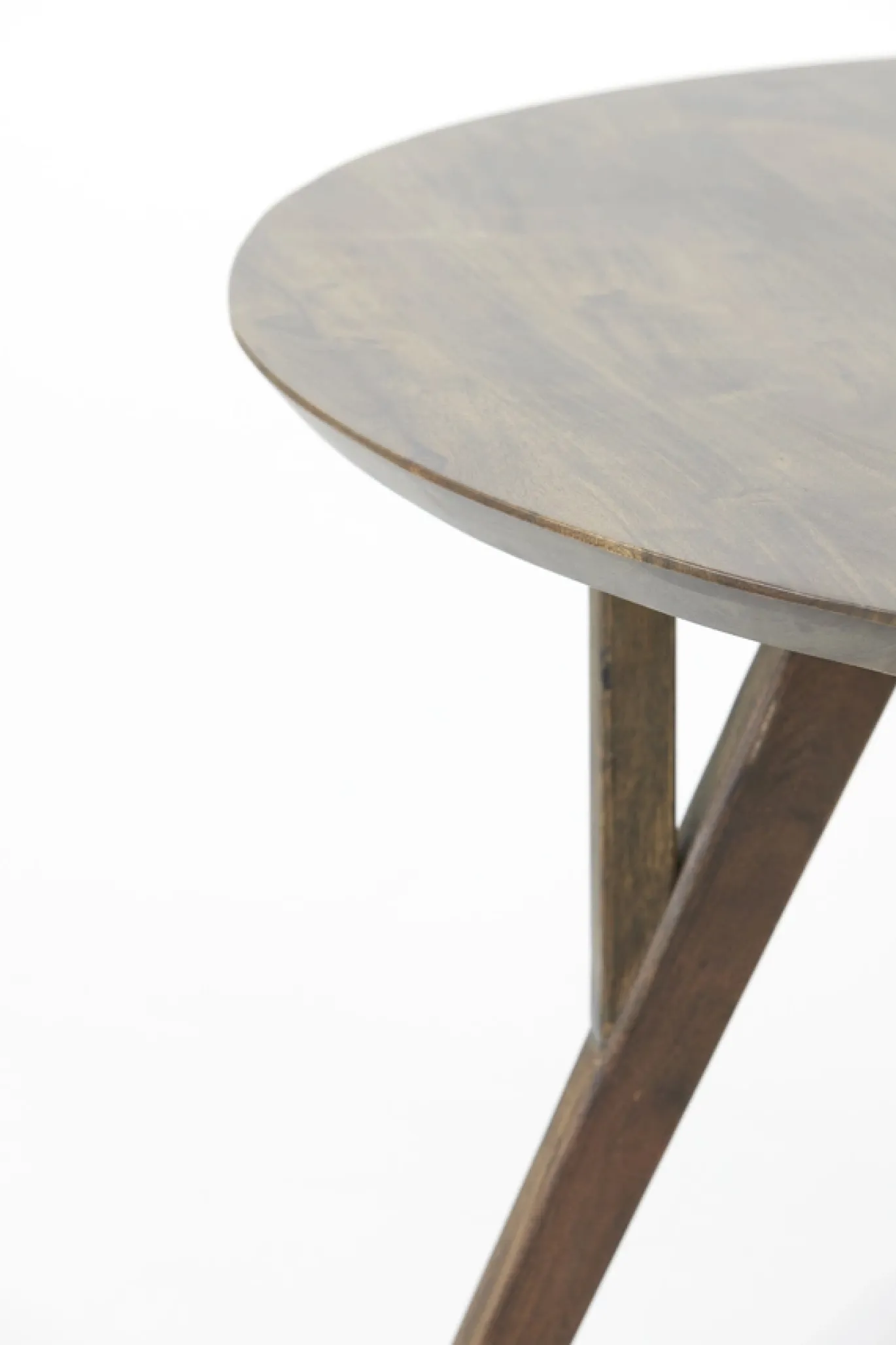 Light & Living Eettafel Quenza Acaciahout Donkerbruin Ø140cm
