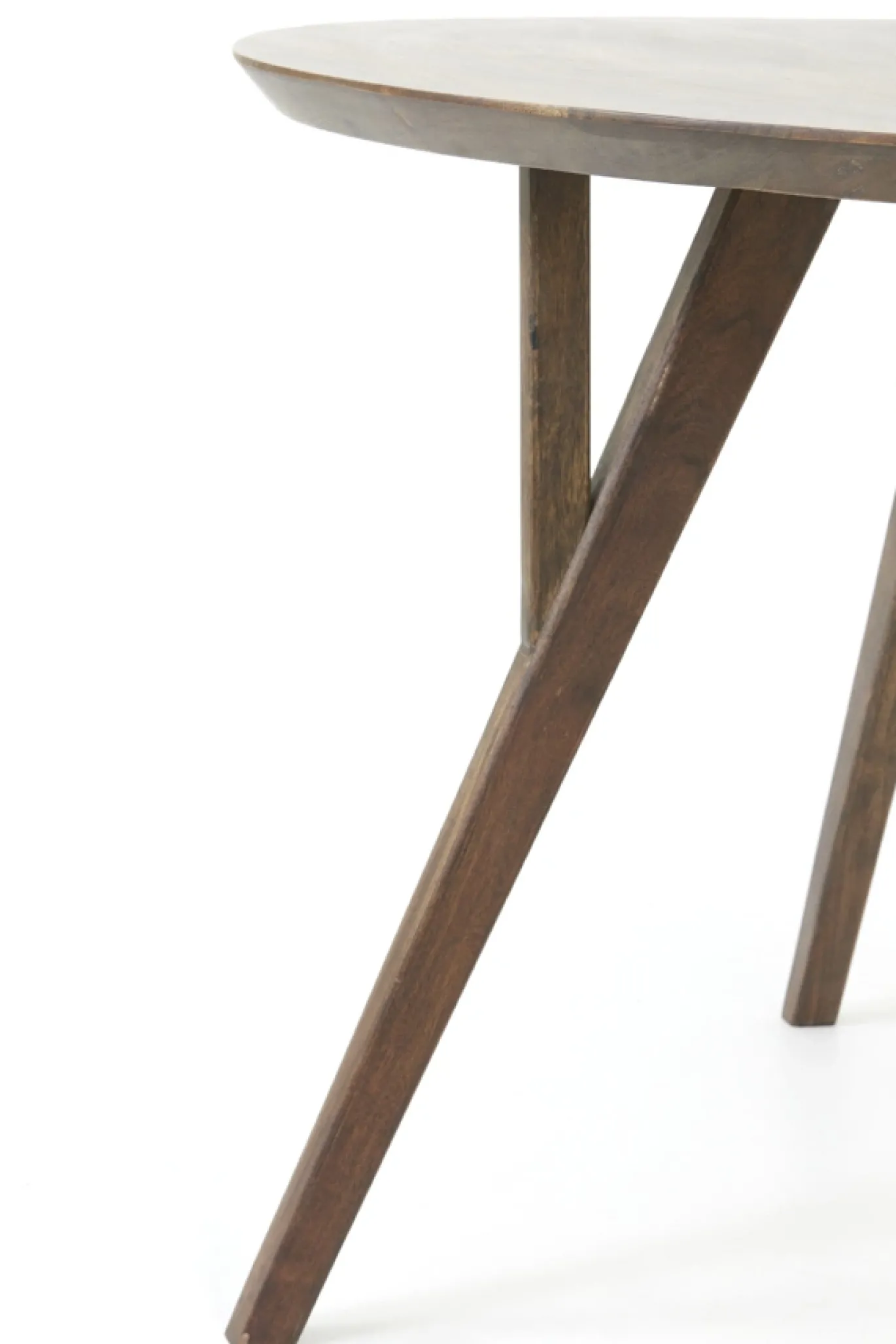 Light & Living Eettafel Quenza Acaciahout Donkerbruin Ø140cm