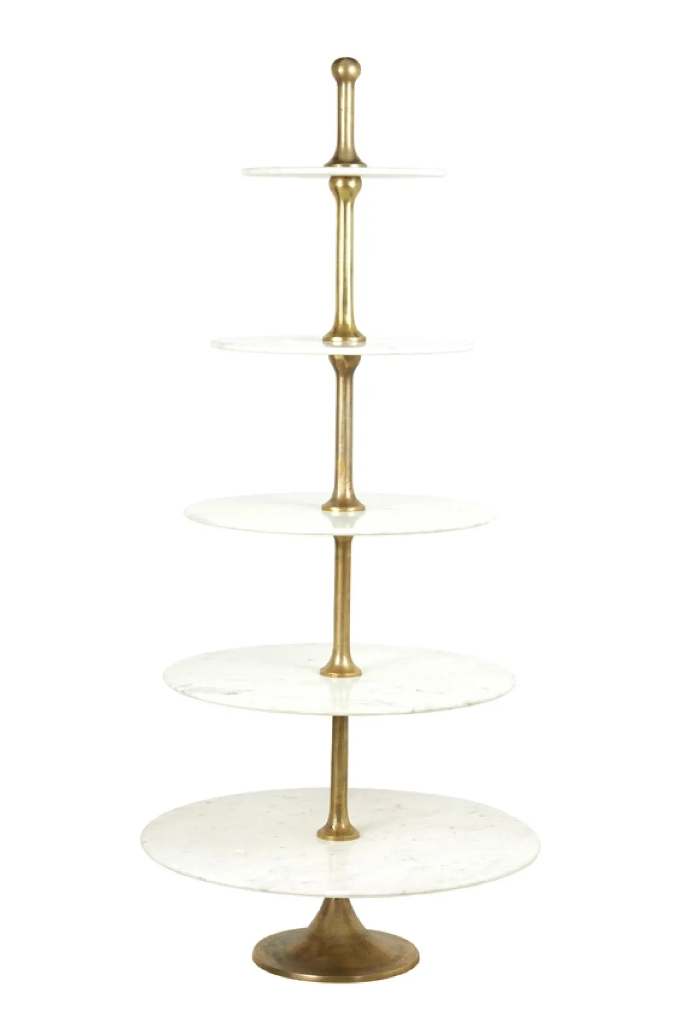 Light & Living Etagere Vermentino 5 Laags Marmer Wit 175cm