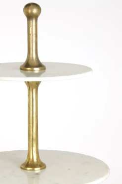 Light & Living Etagere Vermentino 5 Laags Marmer Wit 175cm