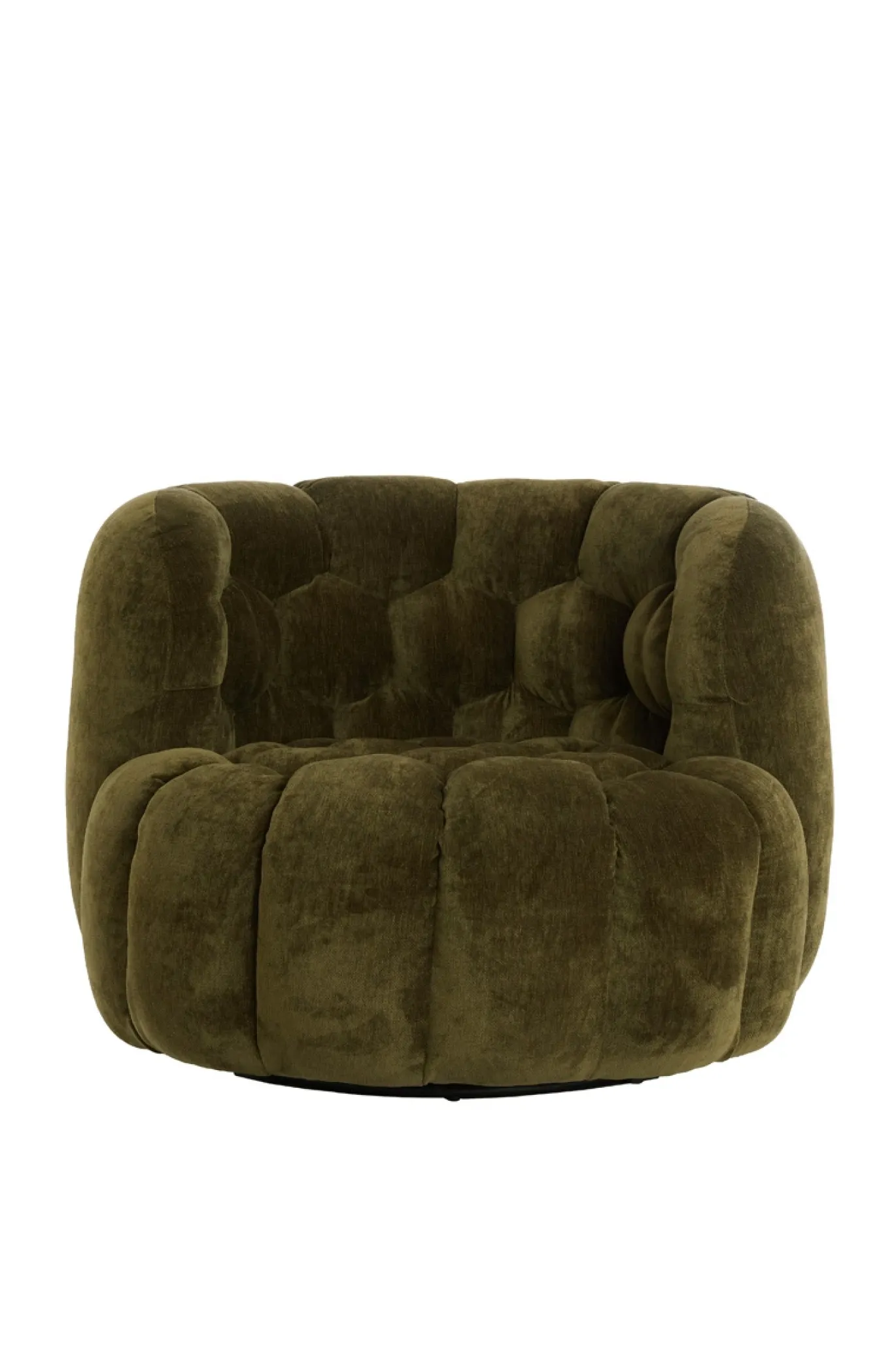 Light & Living Fauteuil Amara Velvet Olijfgroen