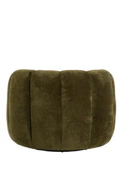 Light & Living Fauteuil Amara Velvet Olijfgroen