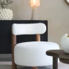 Light & Living Fauteuil Ferentino Bouclé Crème