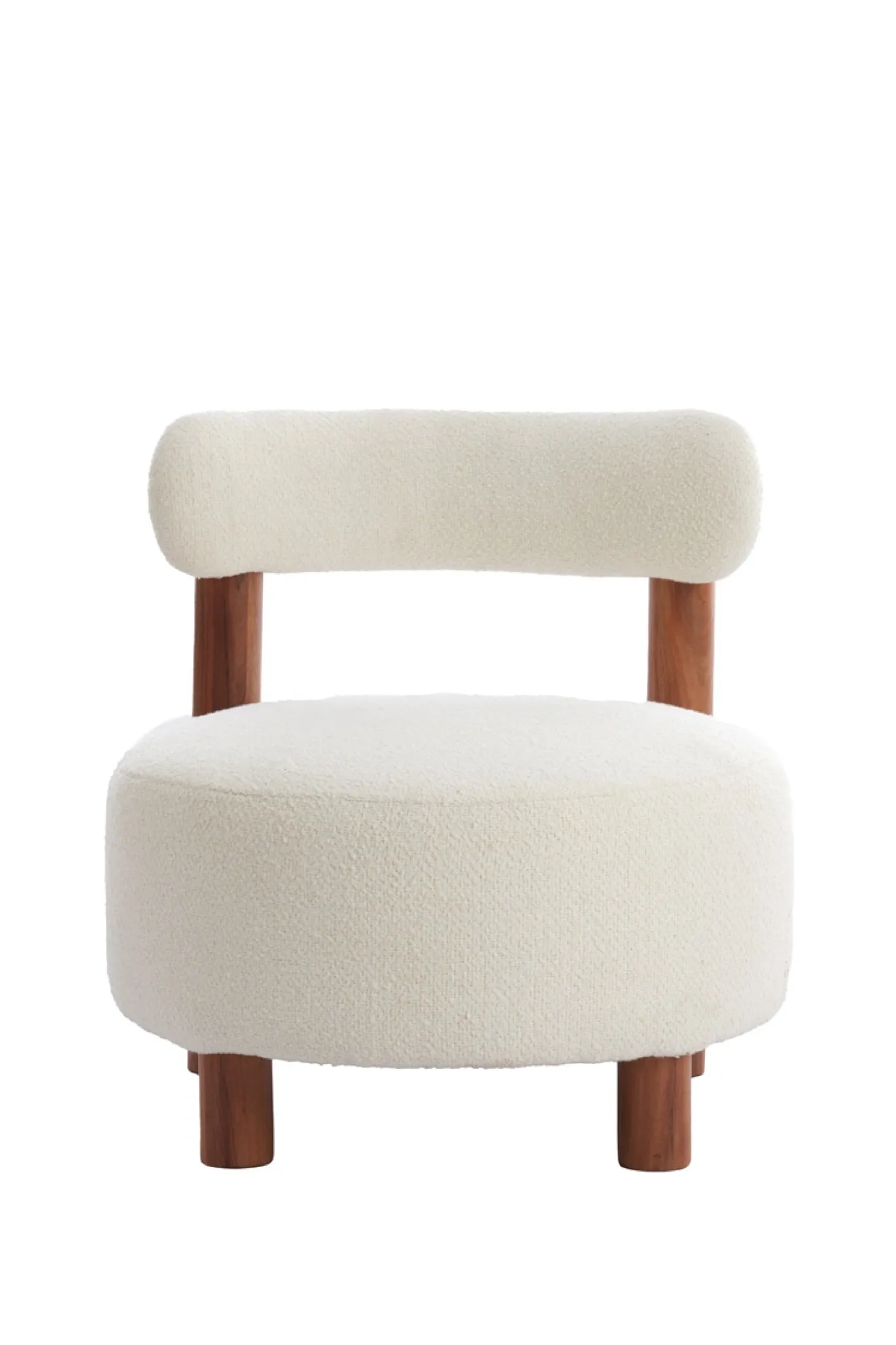 Light & Living Fauteuil Ferentino Bouclé Crème