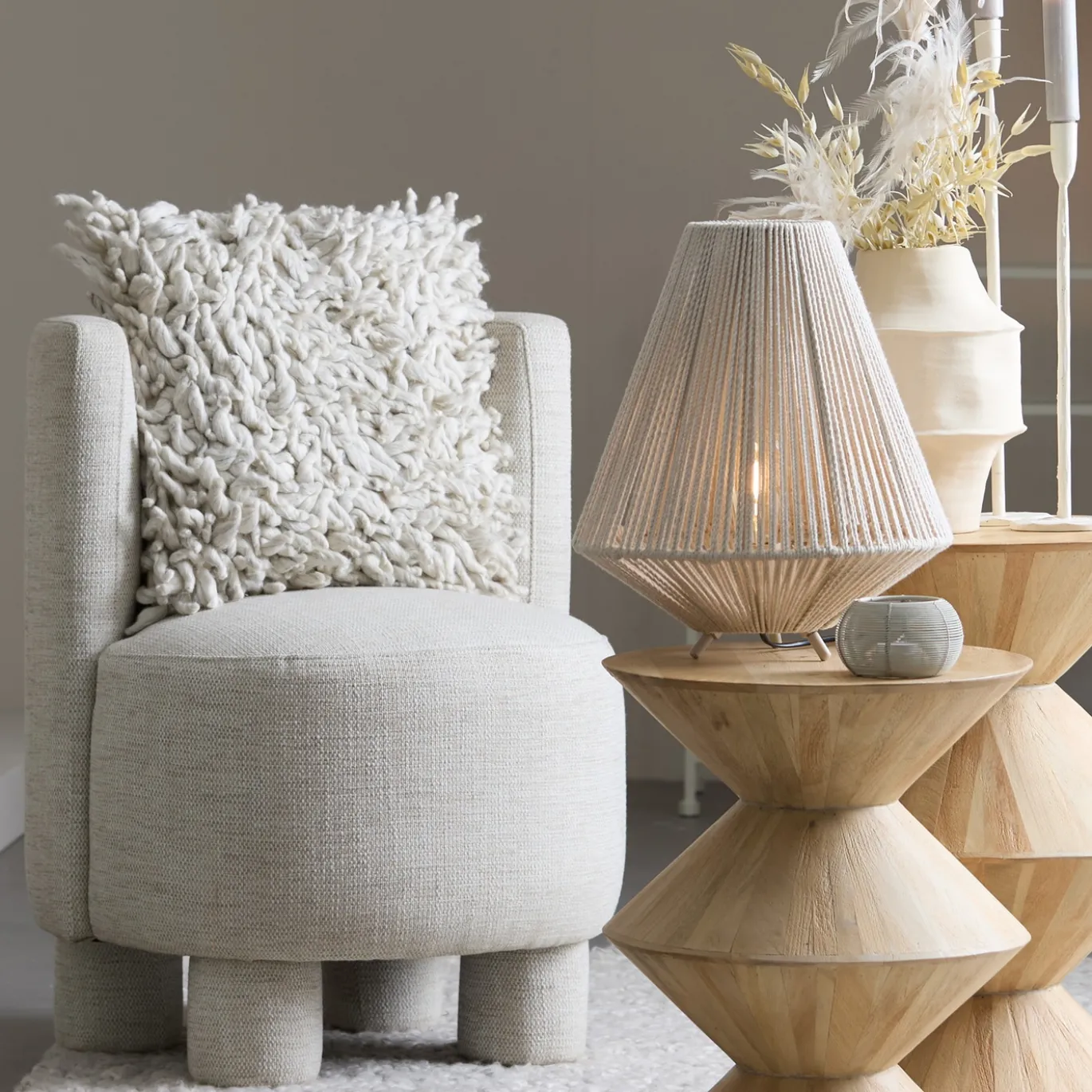 Light & Living Fauteuil Kamova Zand