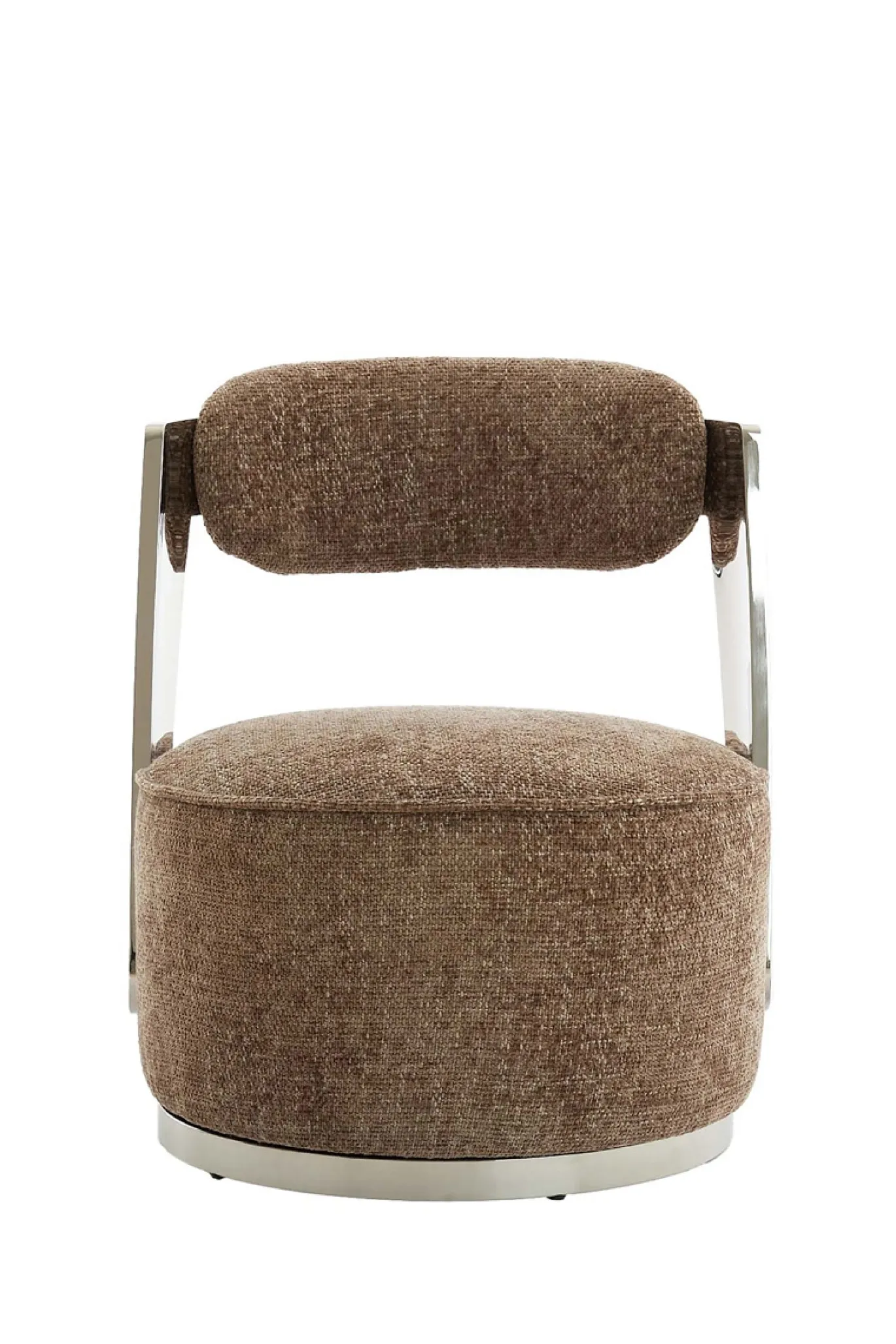 Light & Living Fauteuil Kemena Bruin/Chrome