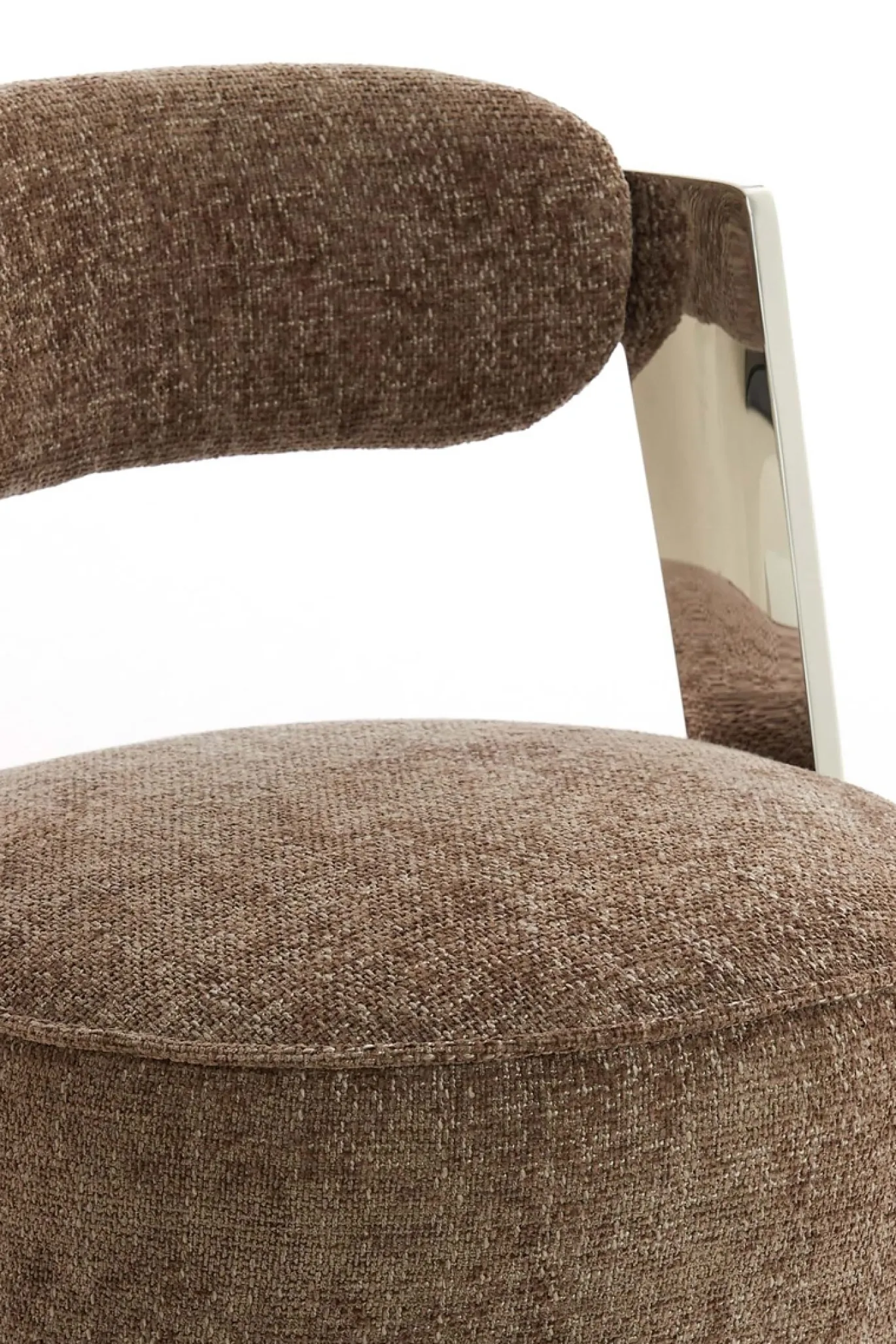 Light & Living Fauteuil Kemena Bruin/Chrome