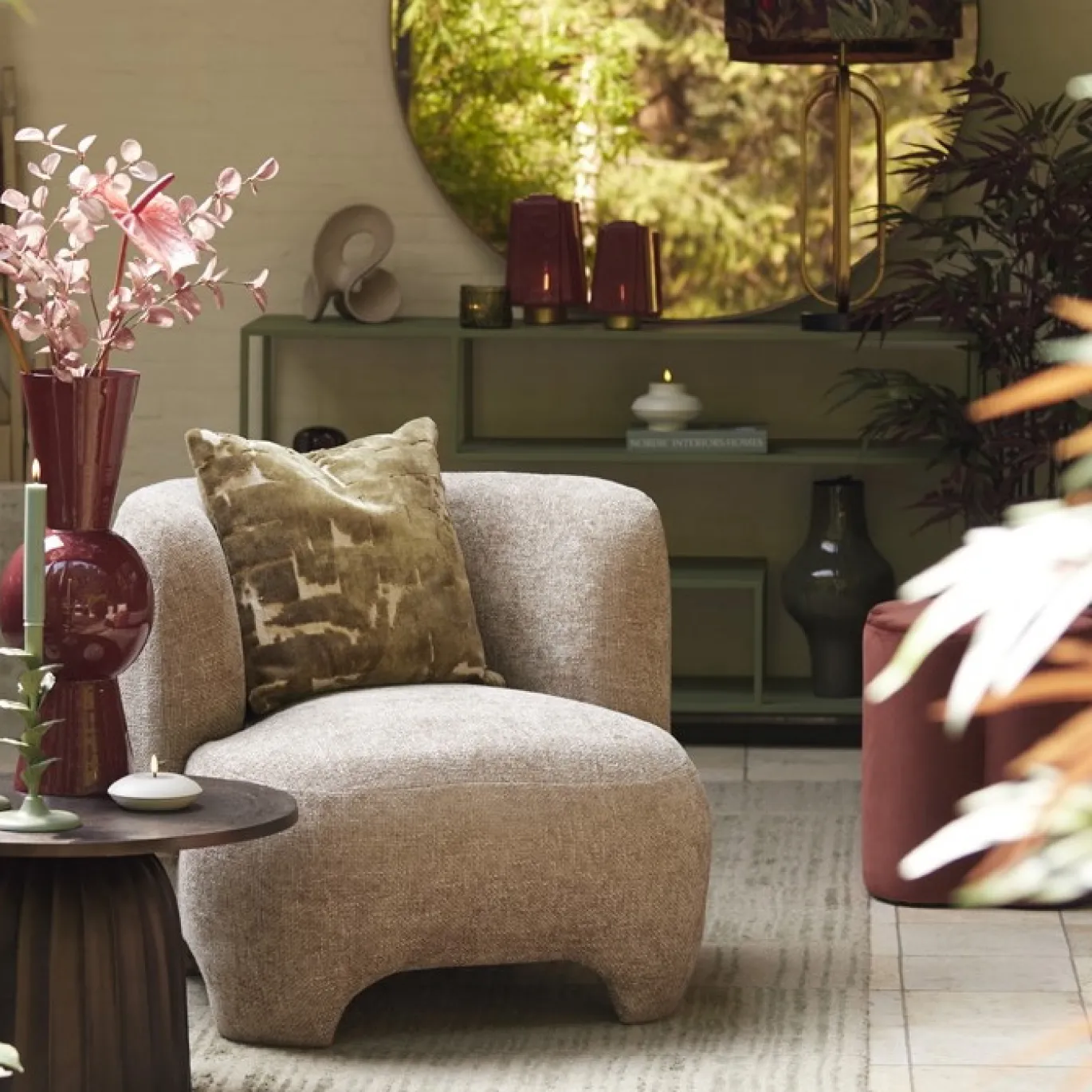 Light & Living Fauteuil Zenica Lichtbruin