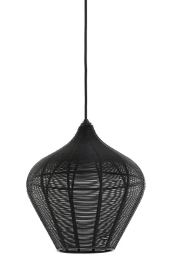 Light & Living Hanglamp Alvaro Mat Zwart Ø27cm