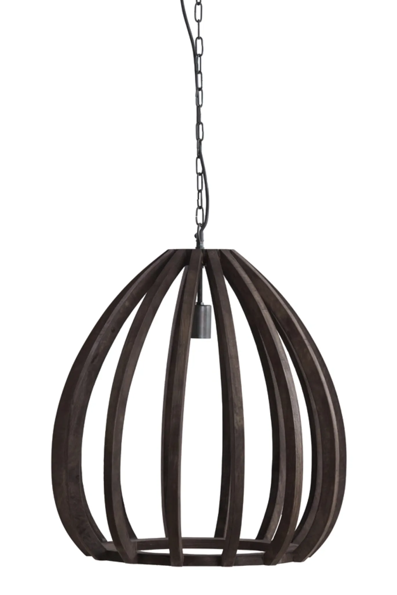 Light & Living Hanglamp Barsia Mangohout Donkerbruin Ø50cm