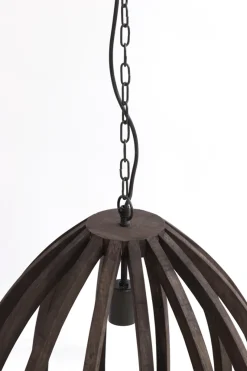 Light & Living Hanglamp Barsia Mangohout Donkerbruin Ø50cm