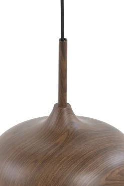 Light & Living Hanglamp Dania 3-Lichts Donkerbruin/Crème