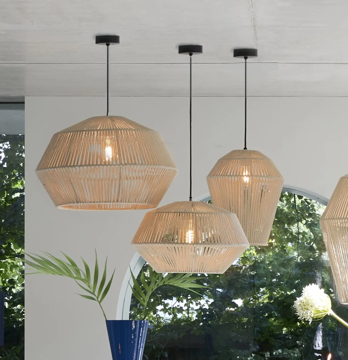 Light & Living Hanglamp Deya Crème M