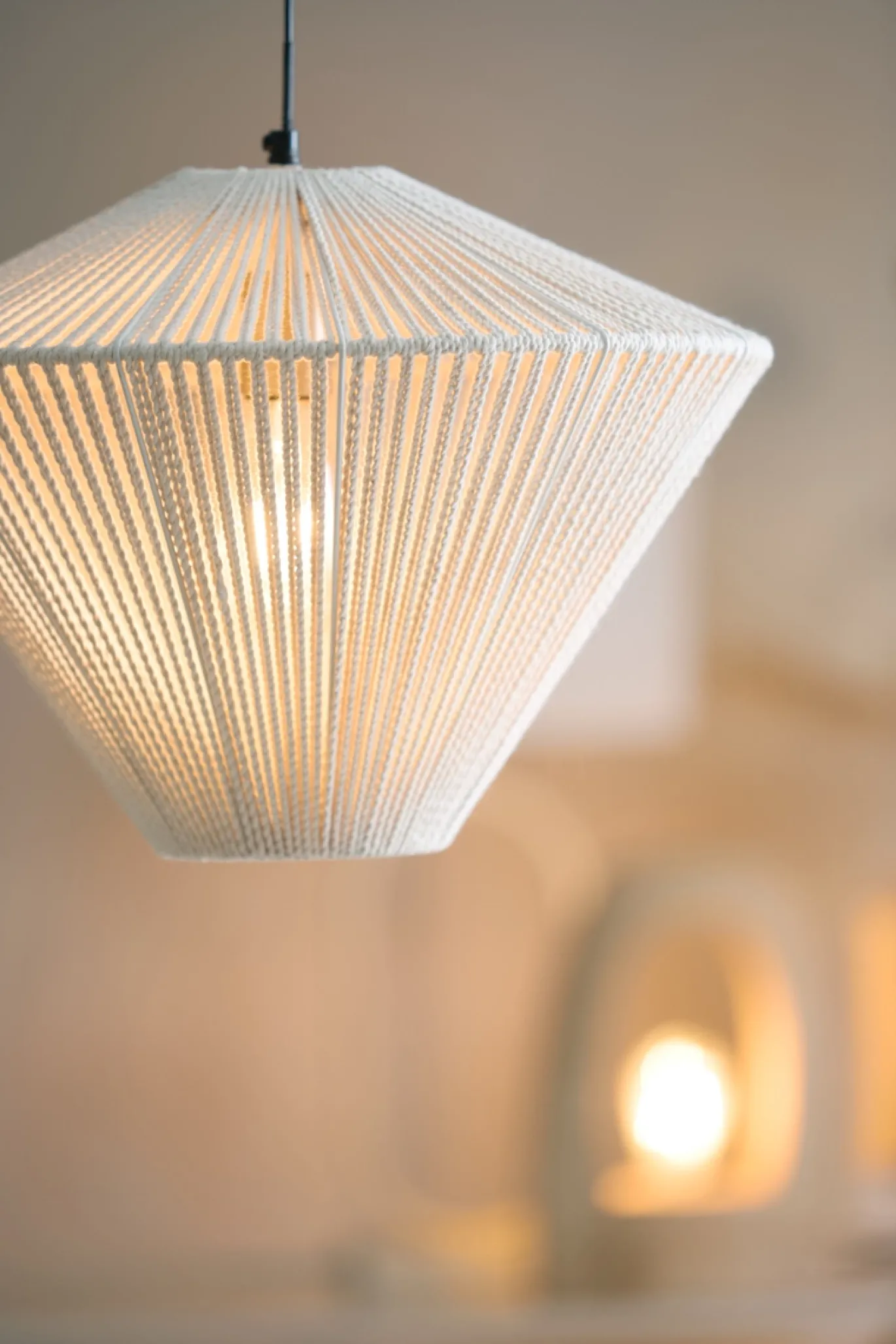 Light & Living Hanglamp Felida Crème Ø42cm