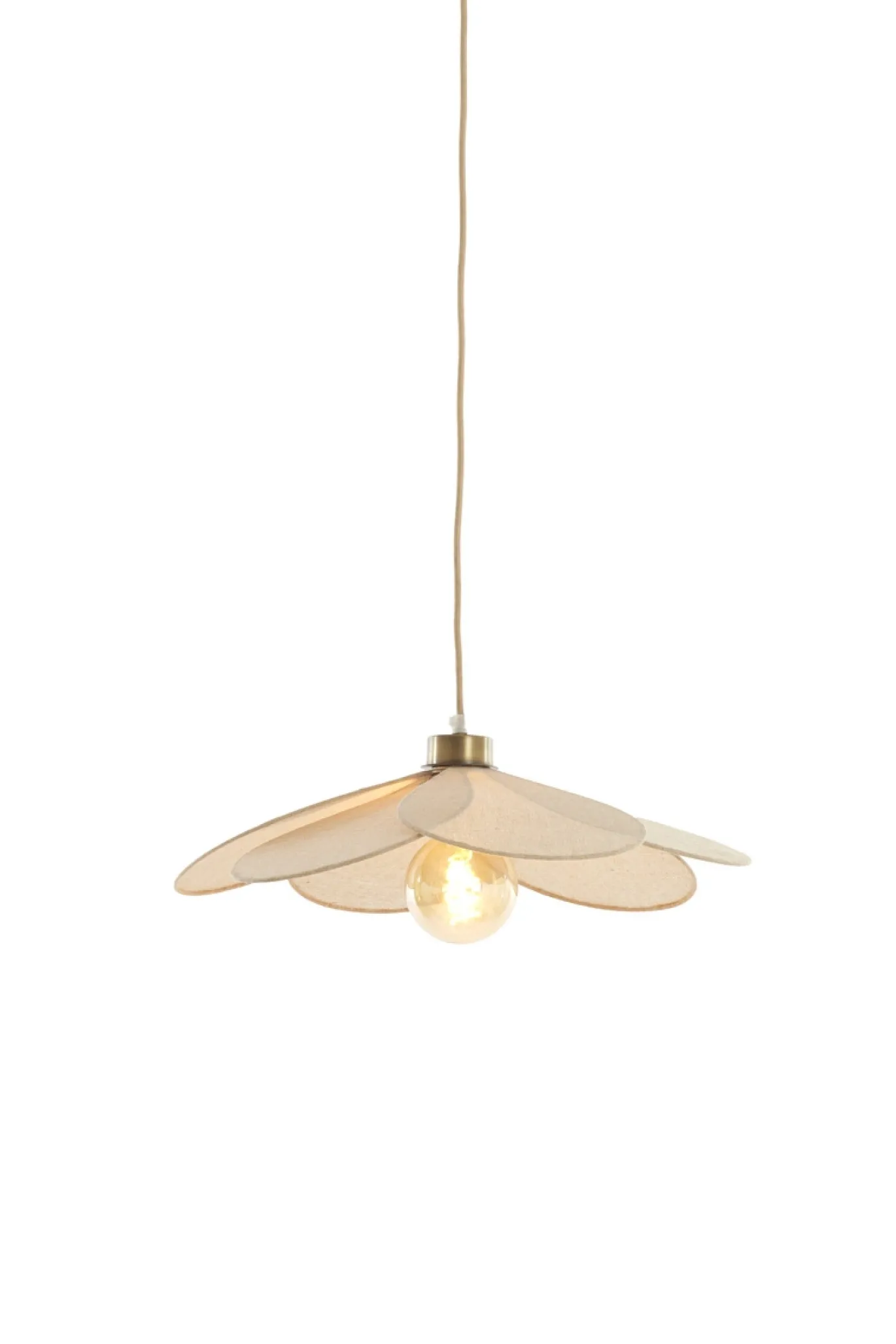 Light & Living Hanglamp Fyano Zand Ø46cm