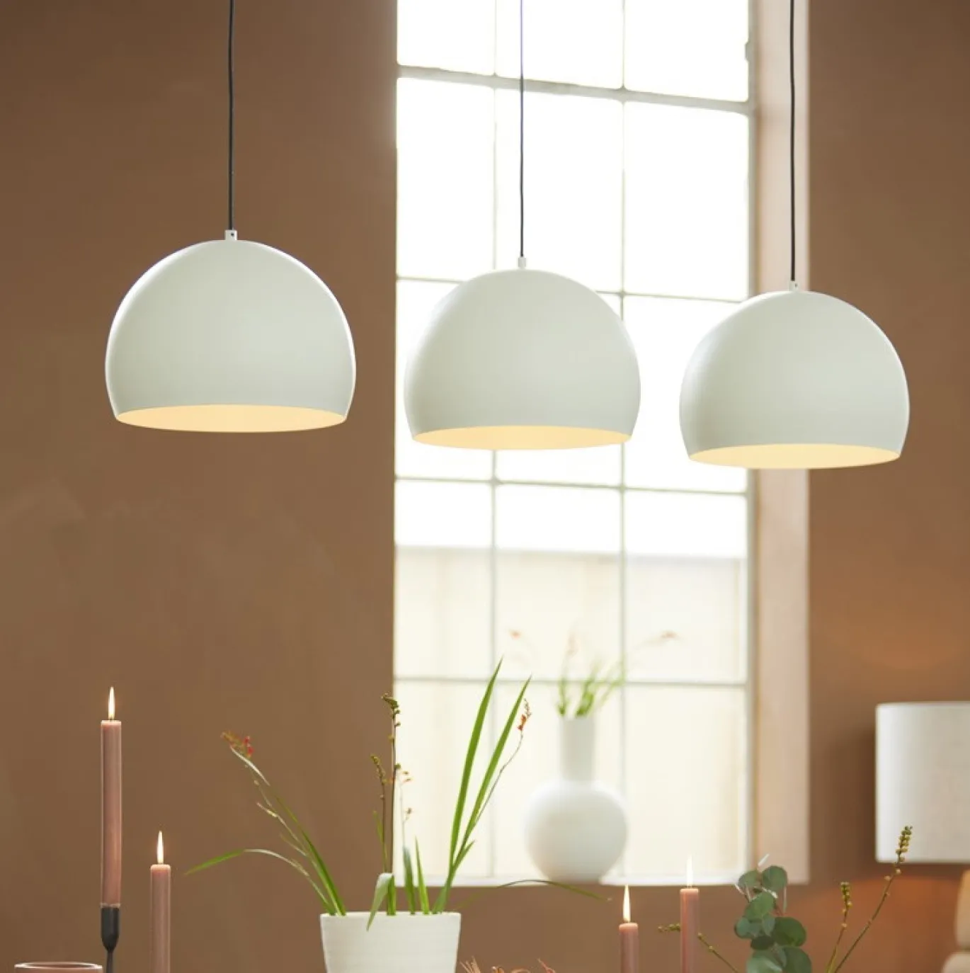 Light & Living Hanglamp Jaicey 3-Lichts Lichtgrijs