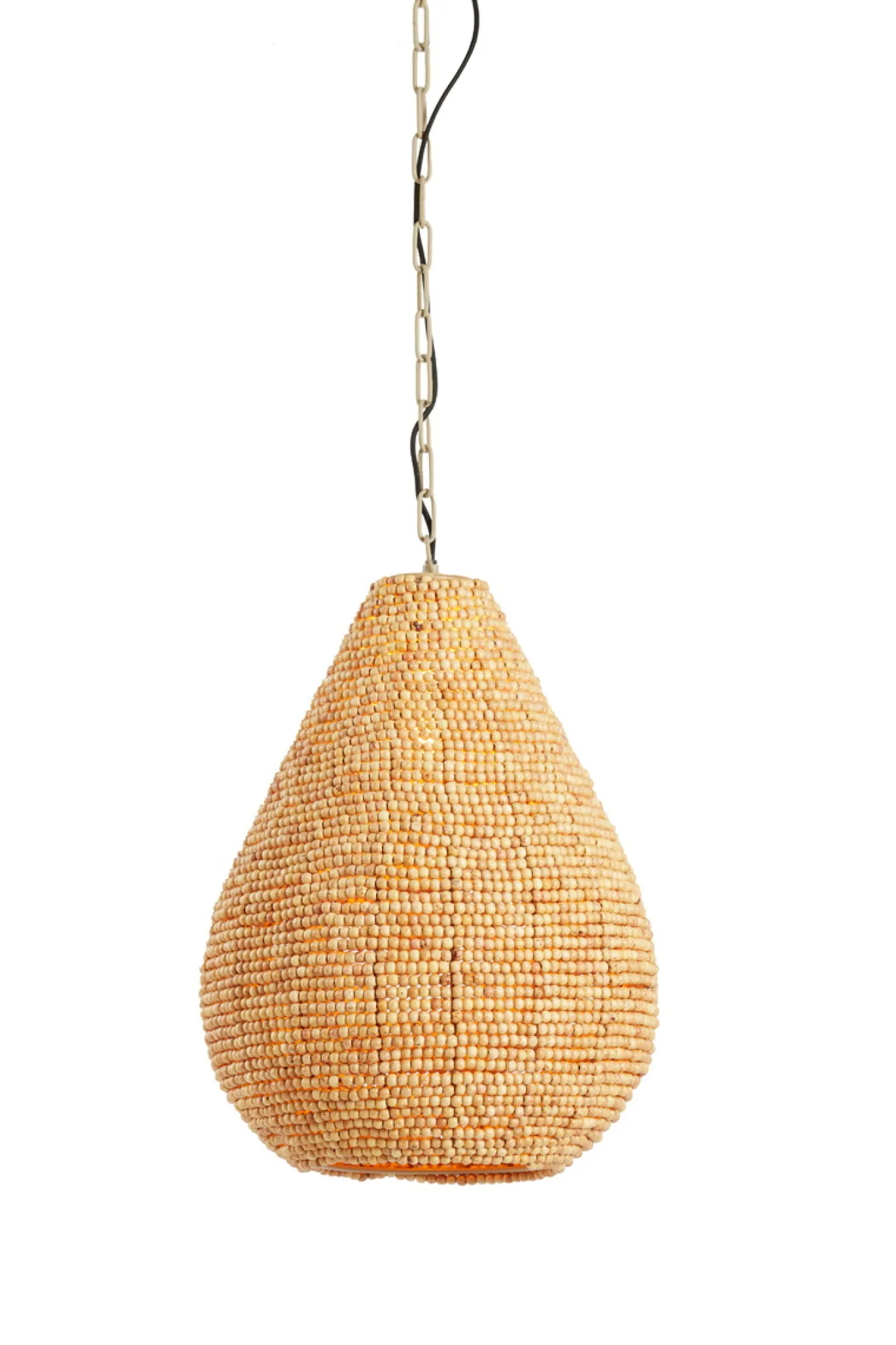 Light & Living Hanglamp Kabinda Kralen Naturel Ø31cm