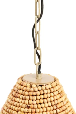 Light & Living Hanglamp Kabinda Kralen Naturel Ø31cm