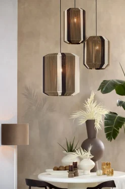 Light & Living Hanglamp Kozana Bruin Ø30cm