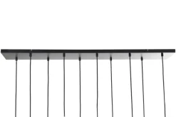 Light & Living Hanglamp 10-Lichts Rakel Antiek Brons/Smoke Glas 124cm