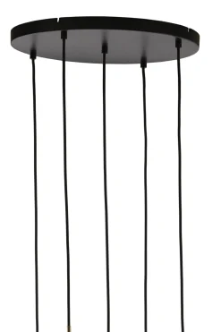 Light & Living Hanglamp Lukaro 5-Lichts Getrapt Smoke