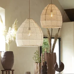 Light & Living Hanglamp Makassar Crème Ø42cm