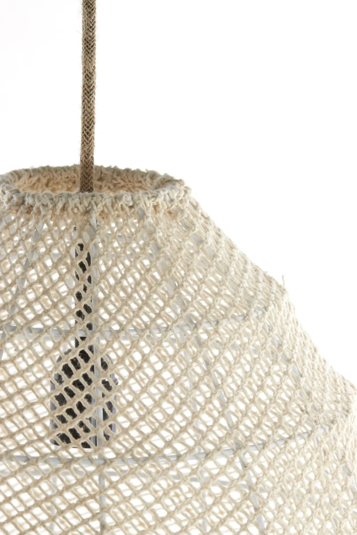 Light & Living Hanglamp Makassar Crème Ø42cm