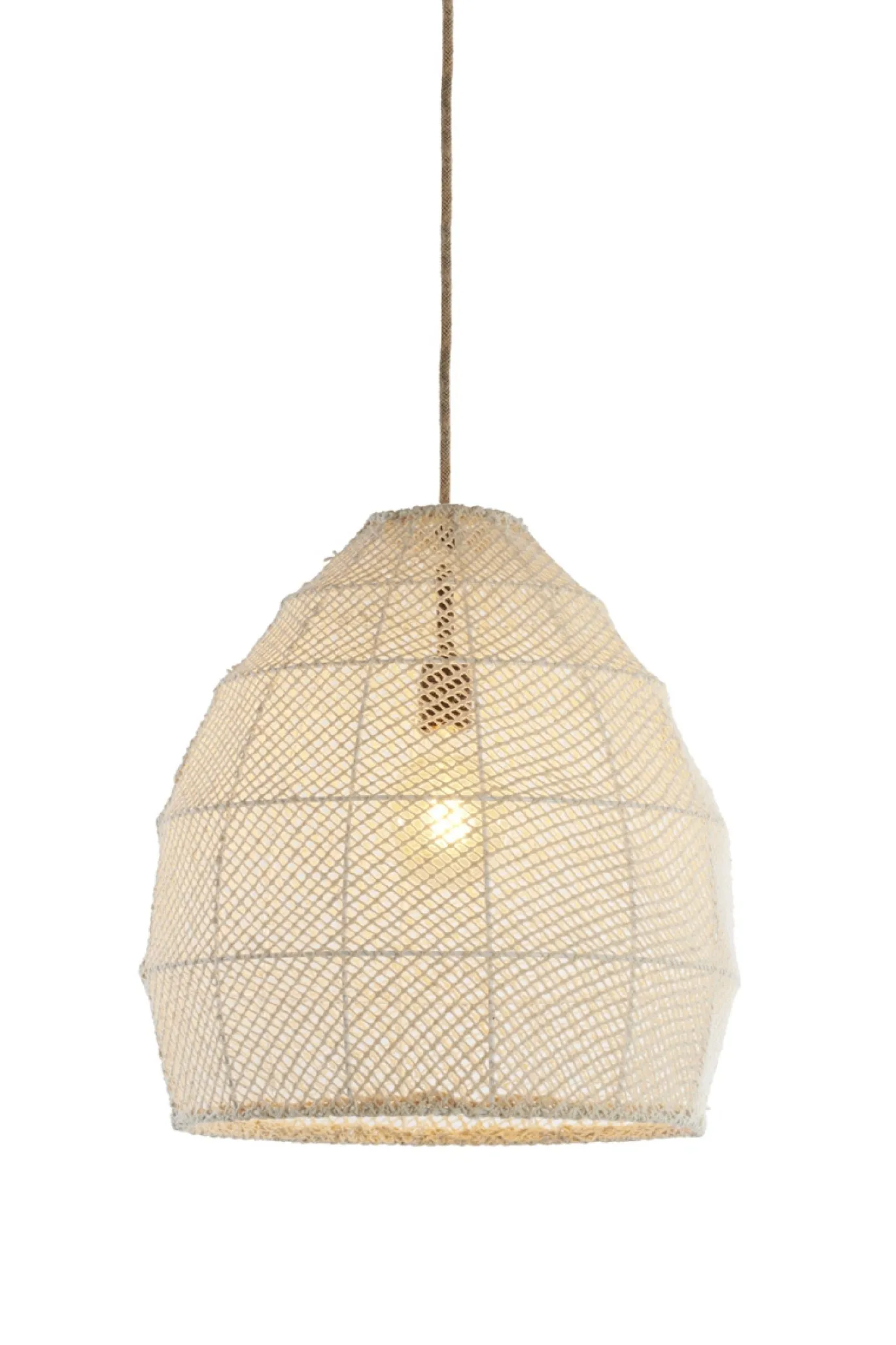 Light & Living Hanglamp Makassar Crème Ø42cm