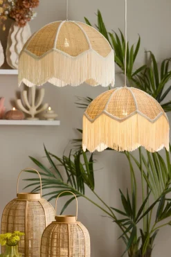 Light & Living Hanglamp Malacia Raffia Naturel/Crème Ø40cm