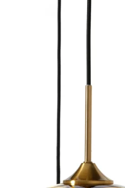 Light & Living Hanglamp Mayson 3-Lichts Glas Goud 160cm