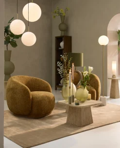 Light & Living Hanglamp Medina Glas Mat Wit Ø25cm