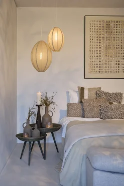 Light & Living Hanglamp Milatos Jute Naturel M