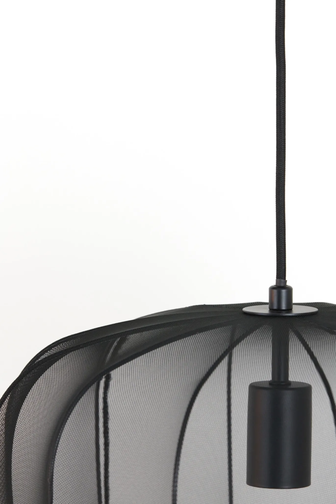 Light & Living Hanglamp Plumeria Zwart Ø40x30cm