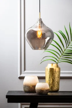 Light & Living Hanglamp Rakel Glas Smoke Ø27cm