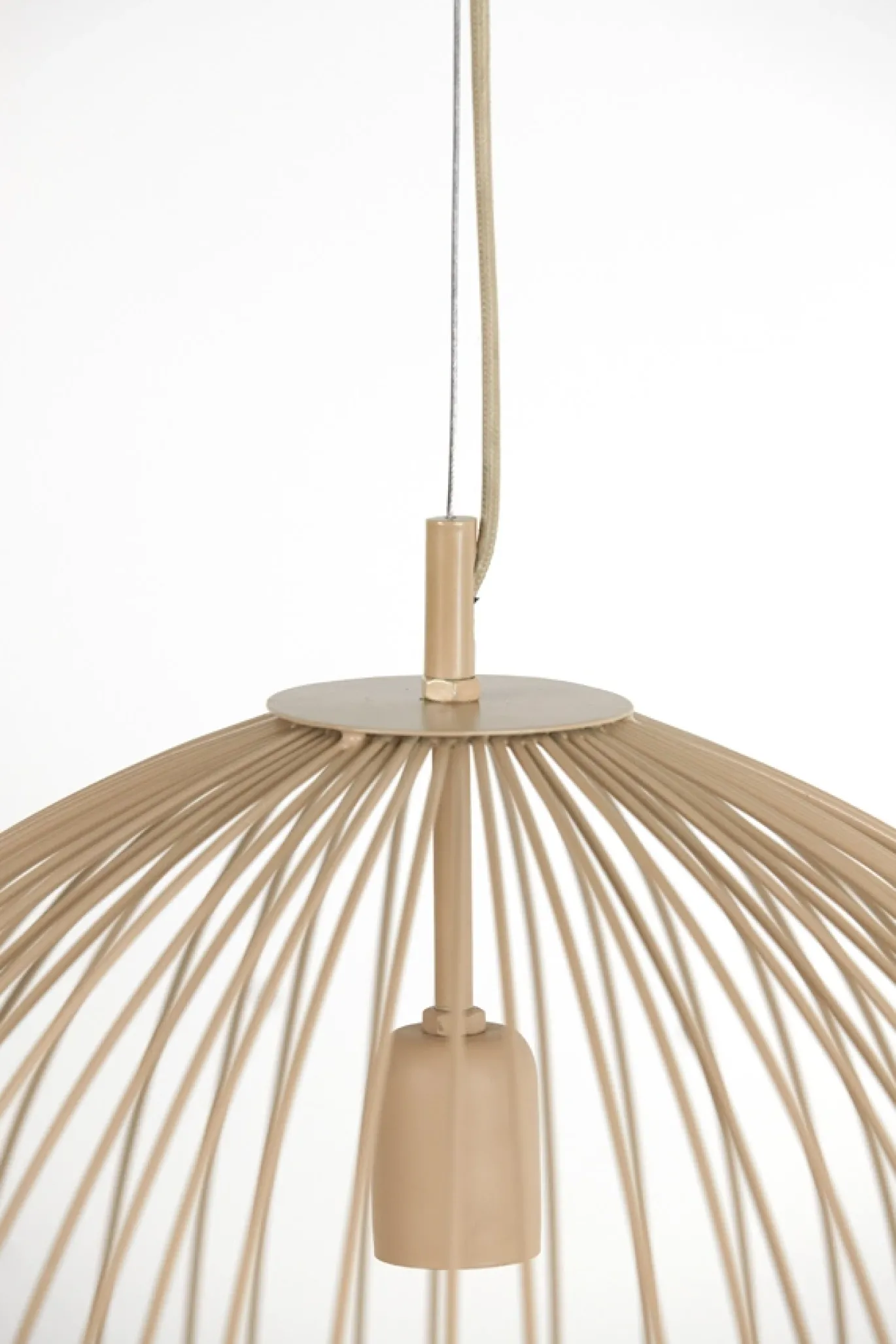 Light & Living Hanglamp Rilana Mat Beige Ø34cm