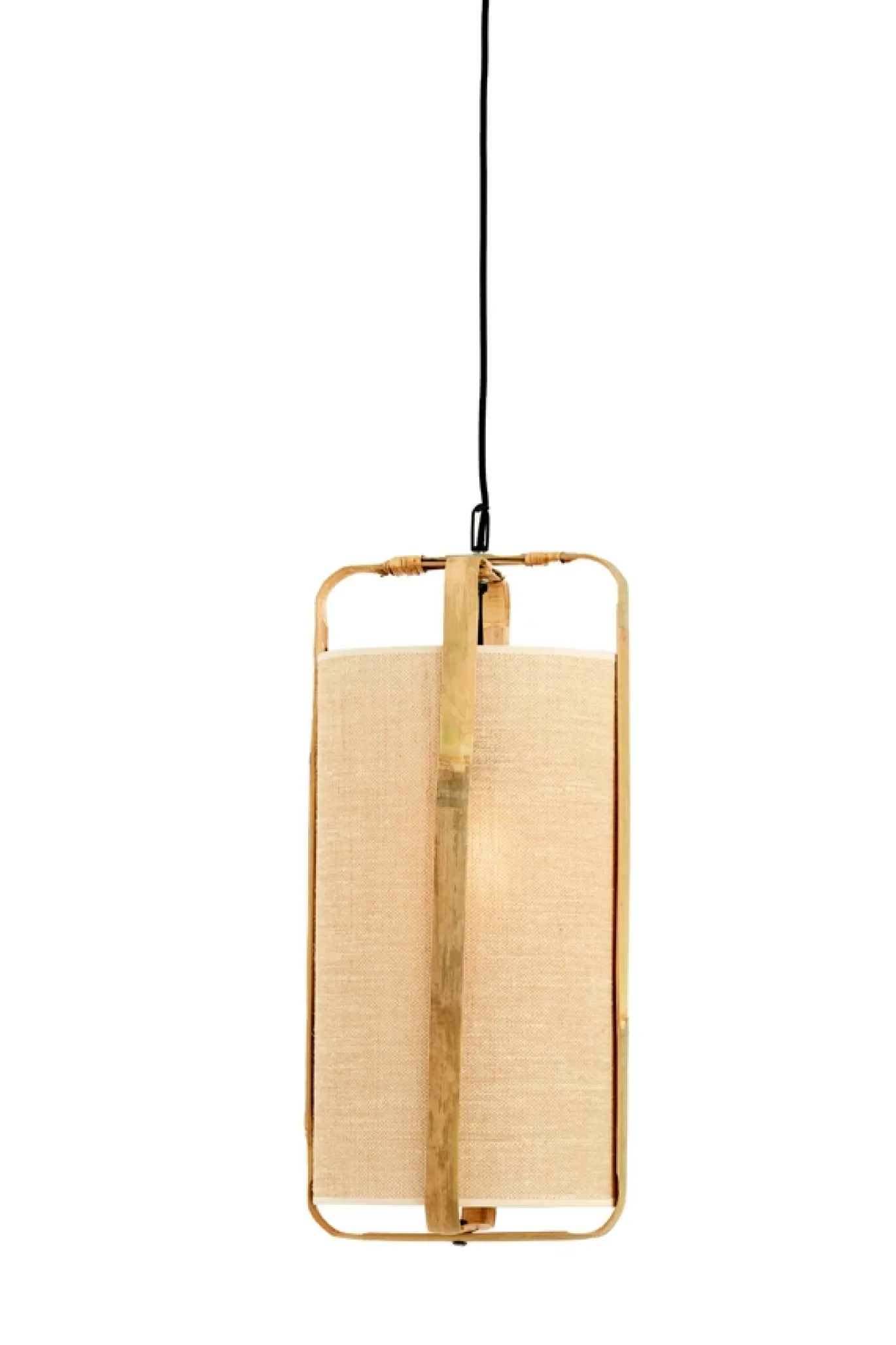 Light & Living Hanglamp Sendai Zand/Bamboe Ø32cm