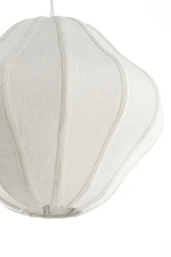 Light & Living Hanglamp Sukau Linnen Crème Ø38cm