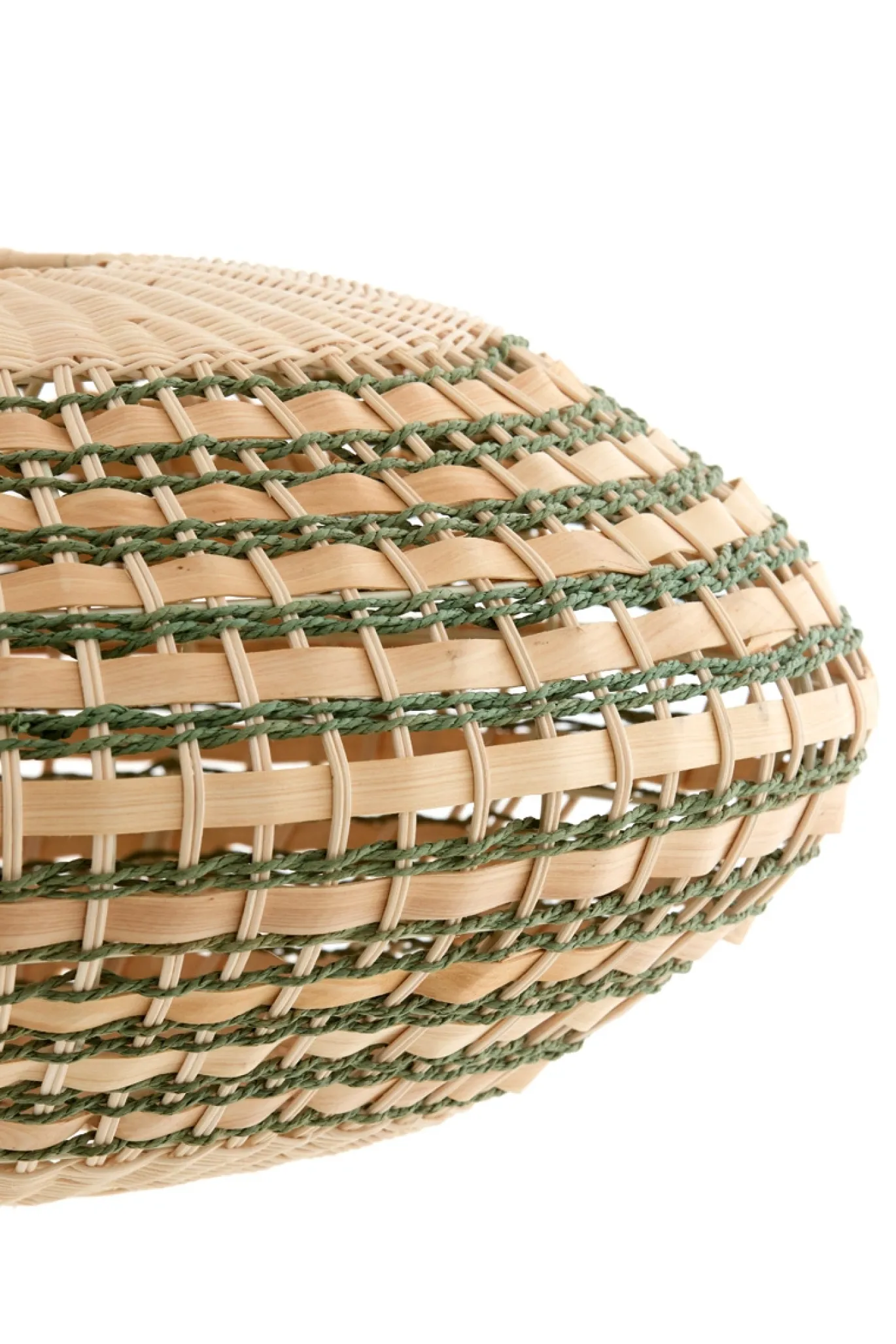 Light & Living Hanglamp Tawela Rotan Naturel/Groen Ø50cm