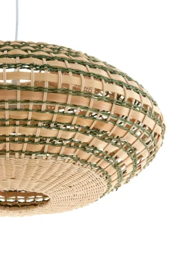 Light & Living Hanglamp Tawela Rotan Naturel/Groen Ø50cm