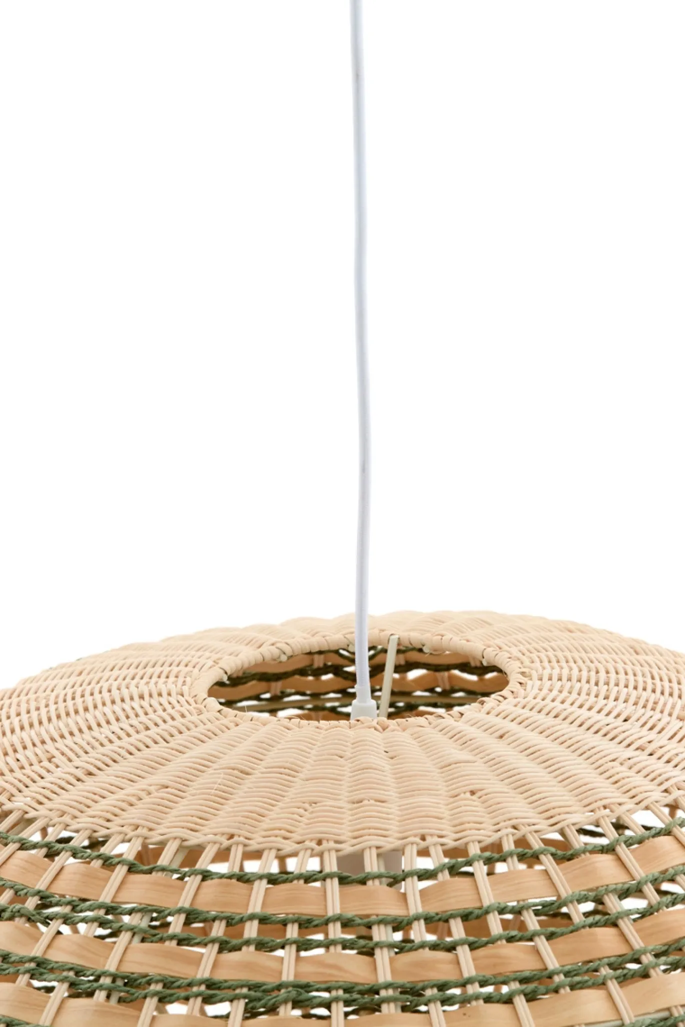 Light & Living Hanglamp Tawela Rotan Naturel/Groen Ø50cm