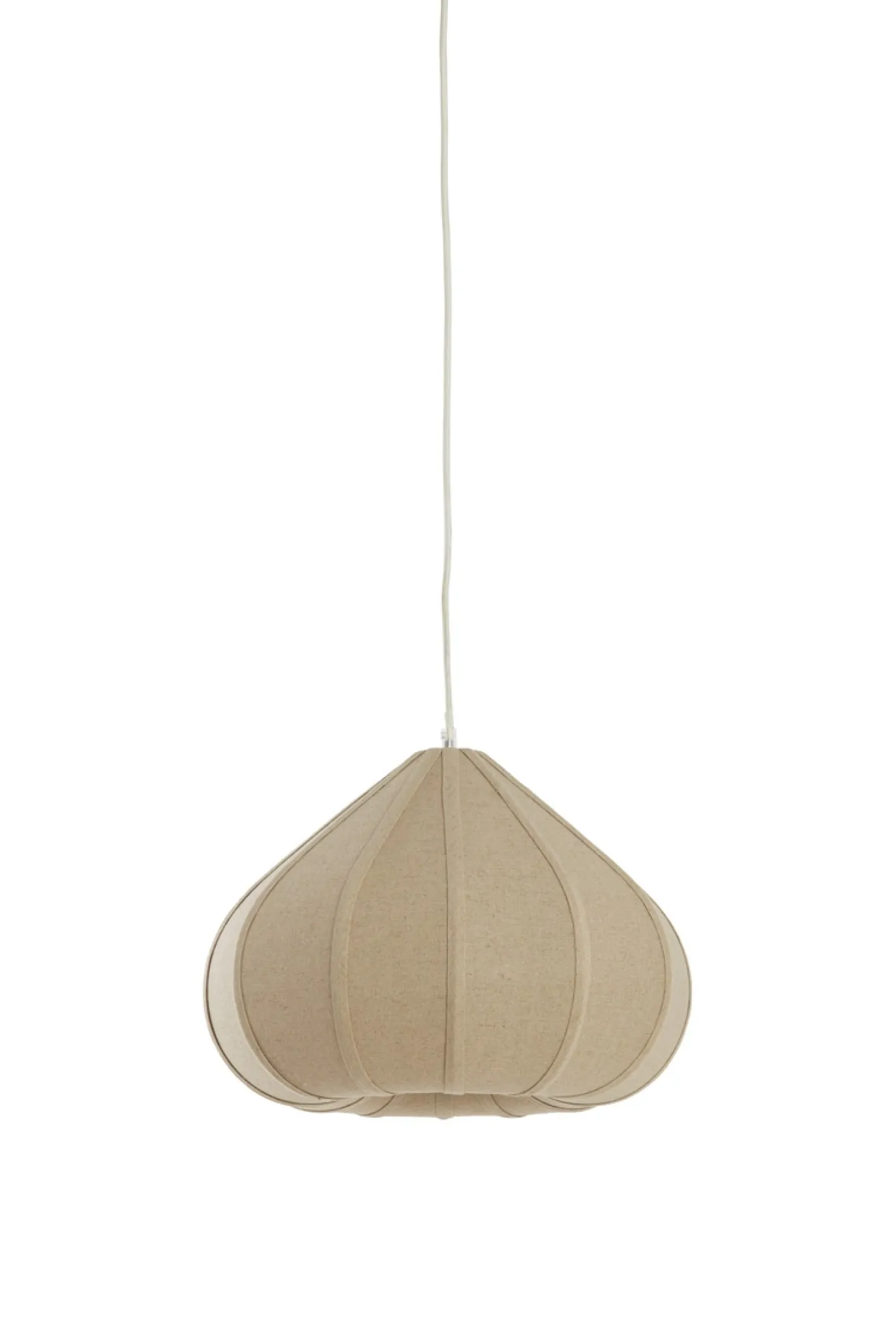Light & Living Hanglamp Zubeda Linnen Naturel Ø40cm