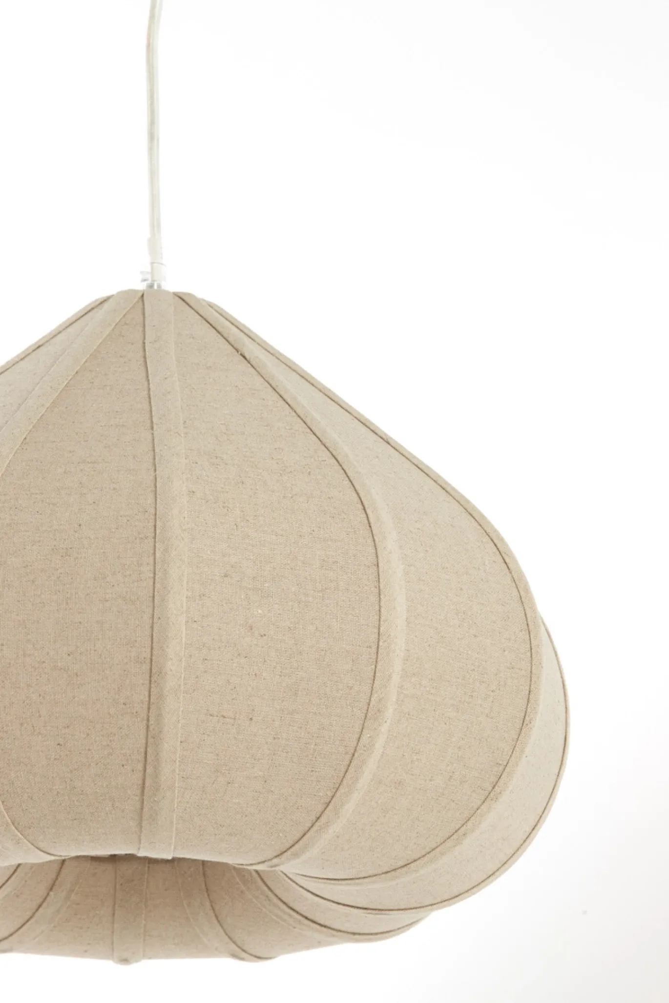 Light & Living Hanglamp Zubeda Linnen Naturel Ø40cm